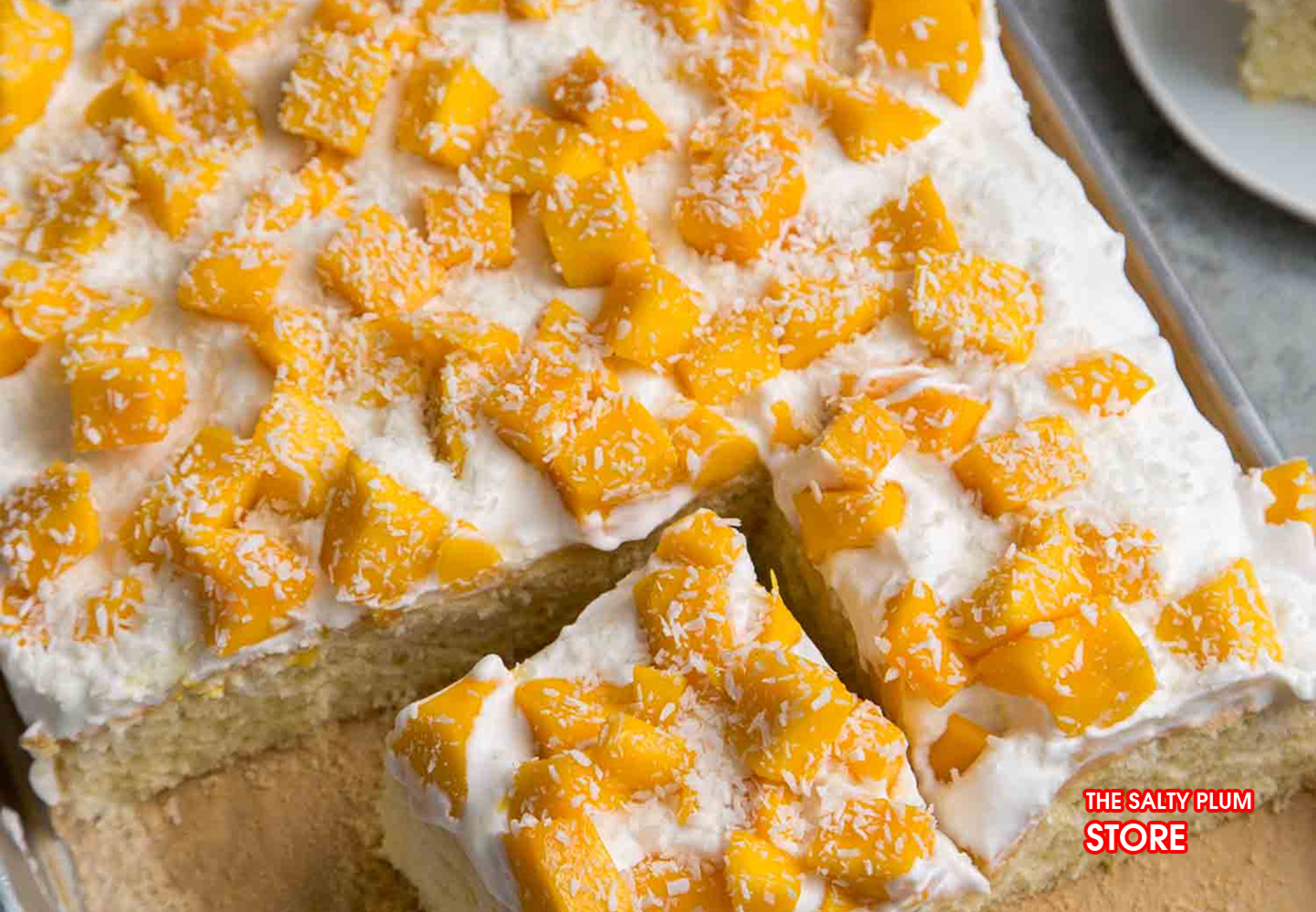Dried Mango Cake with Coconut