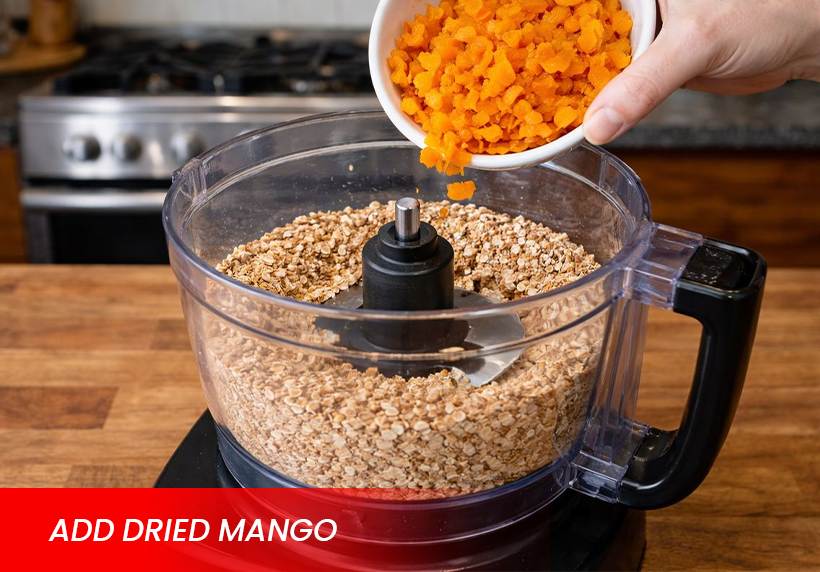Add dried mango
